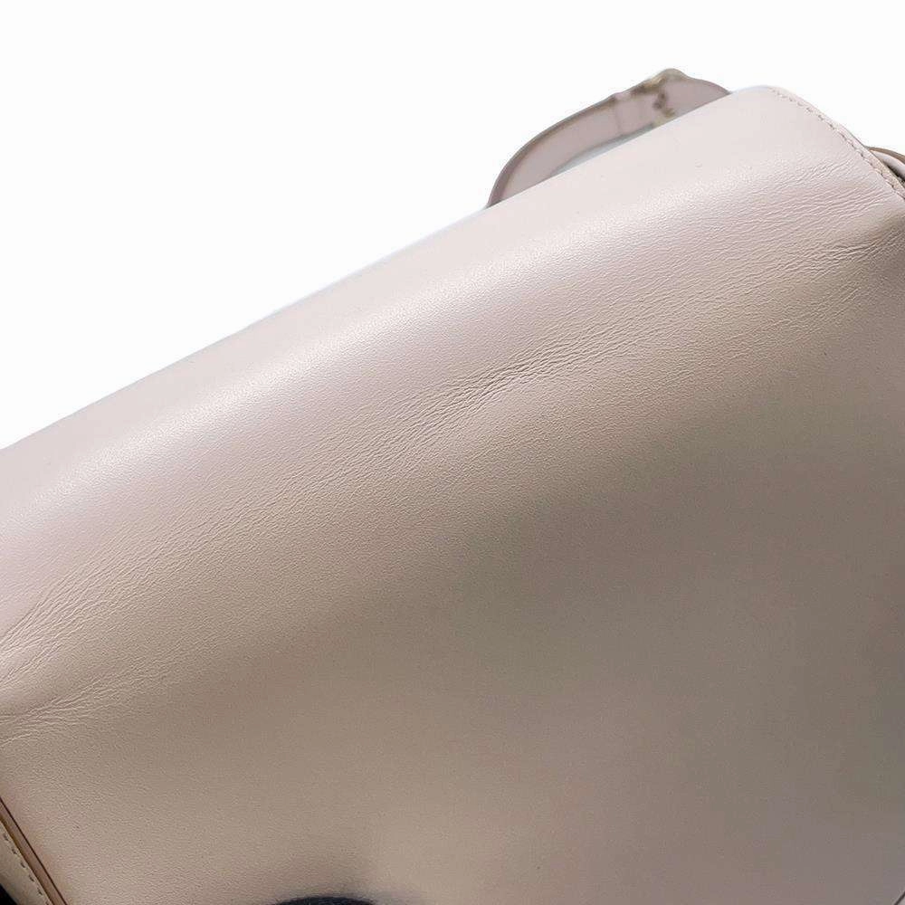 Ferragamo Gancini ChainShoulder Bag Light PinkAU 21 G998 Leather