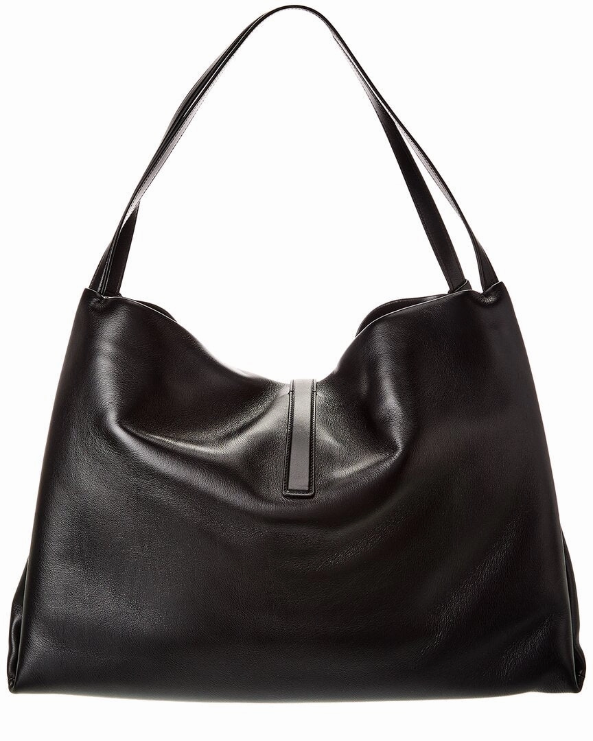 Ferragamo Logo Plaque Leather Tote