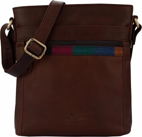 FINELAER Leather Crossbody Purse Handbag Small Zipper Pocket for Women