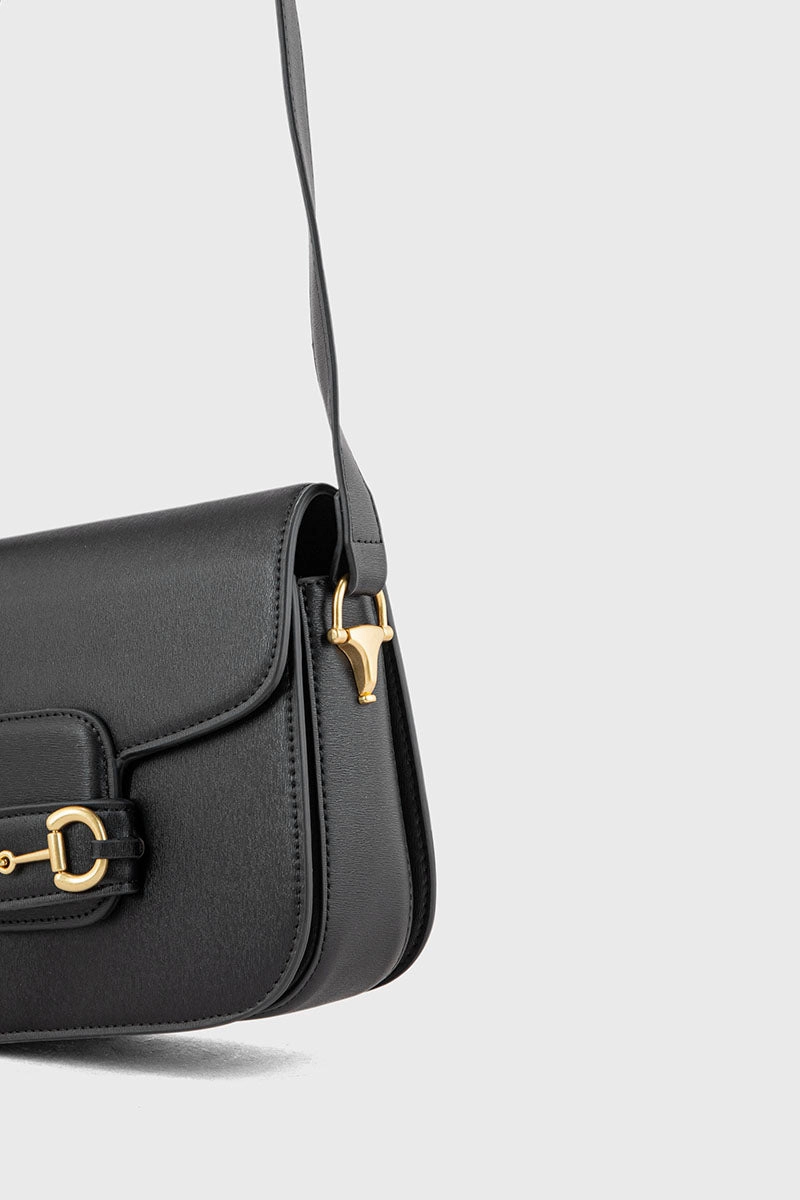 Flap Shoulder Bags BS2124-Black
