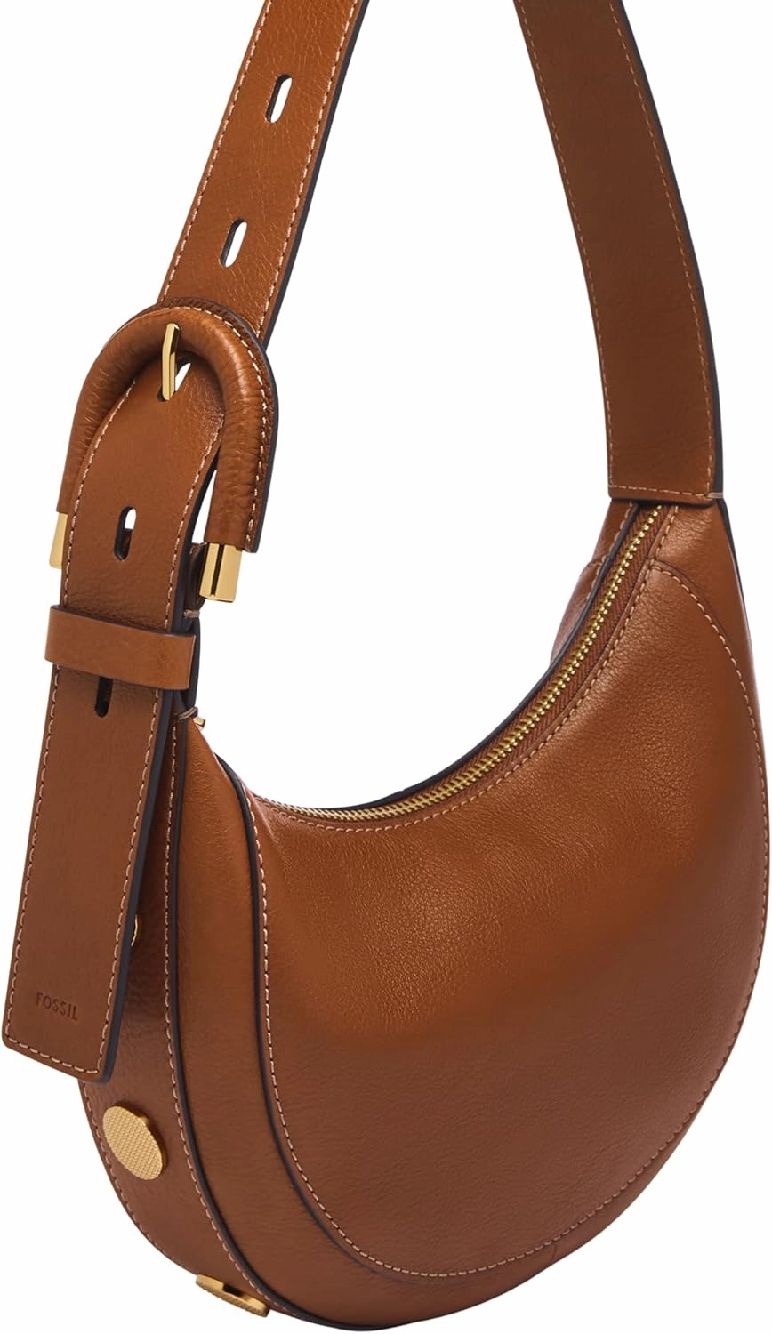 Fossil Women's Harwell Leather Crescent Shoulder Bag