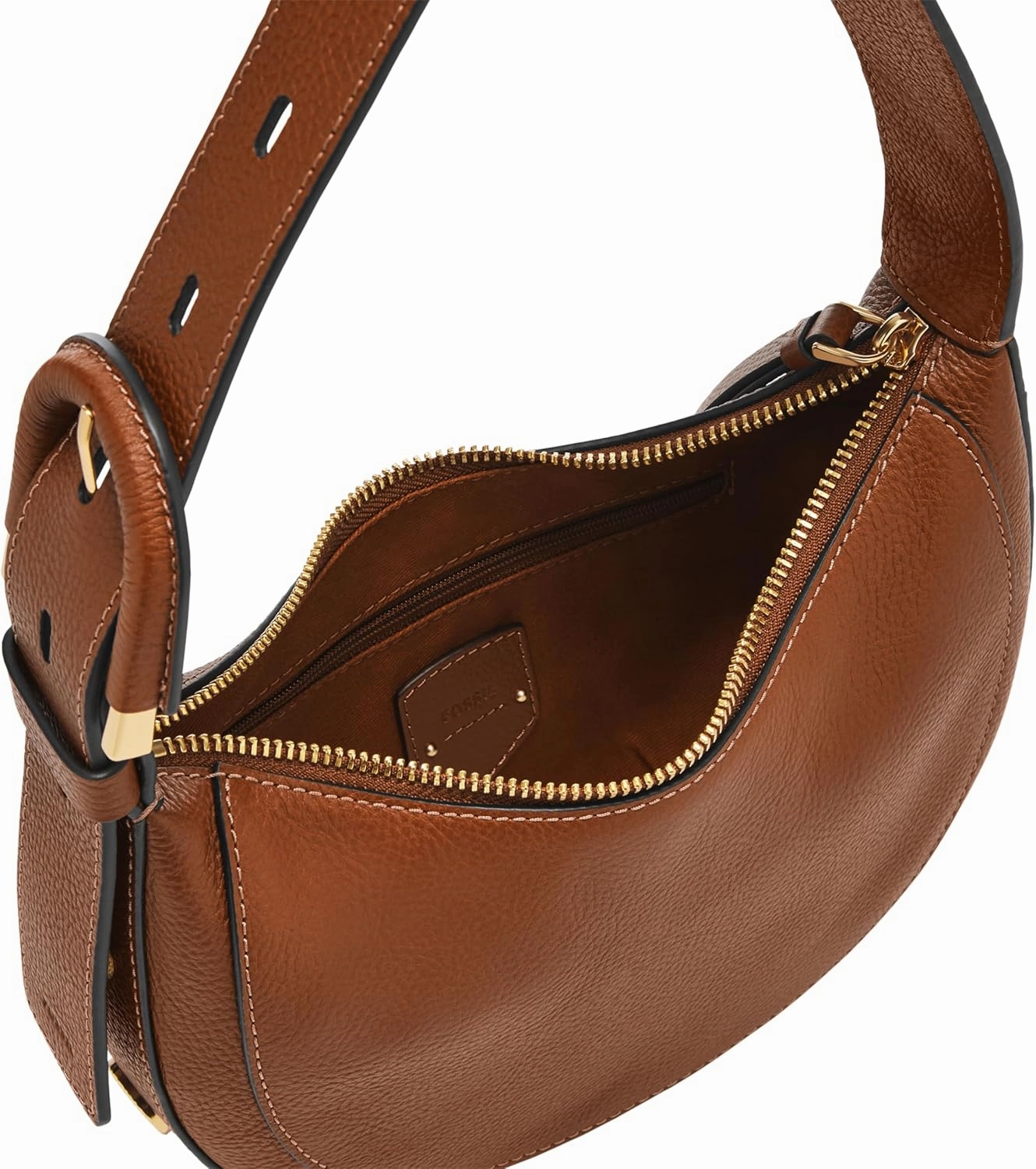 Fossil Women's Harwell Leather Crescent Shoulder Bag