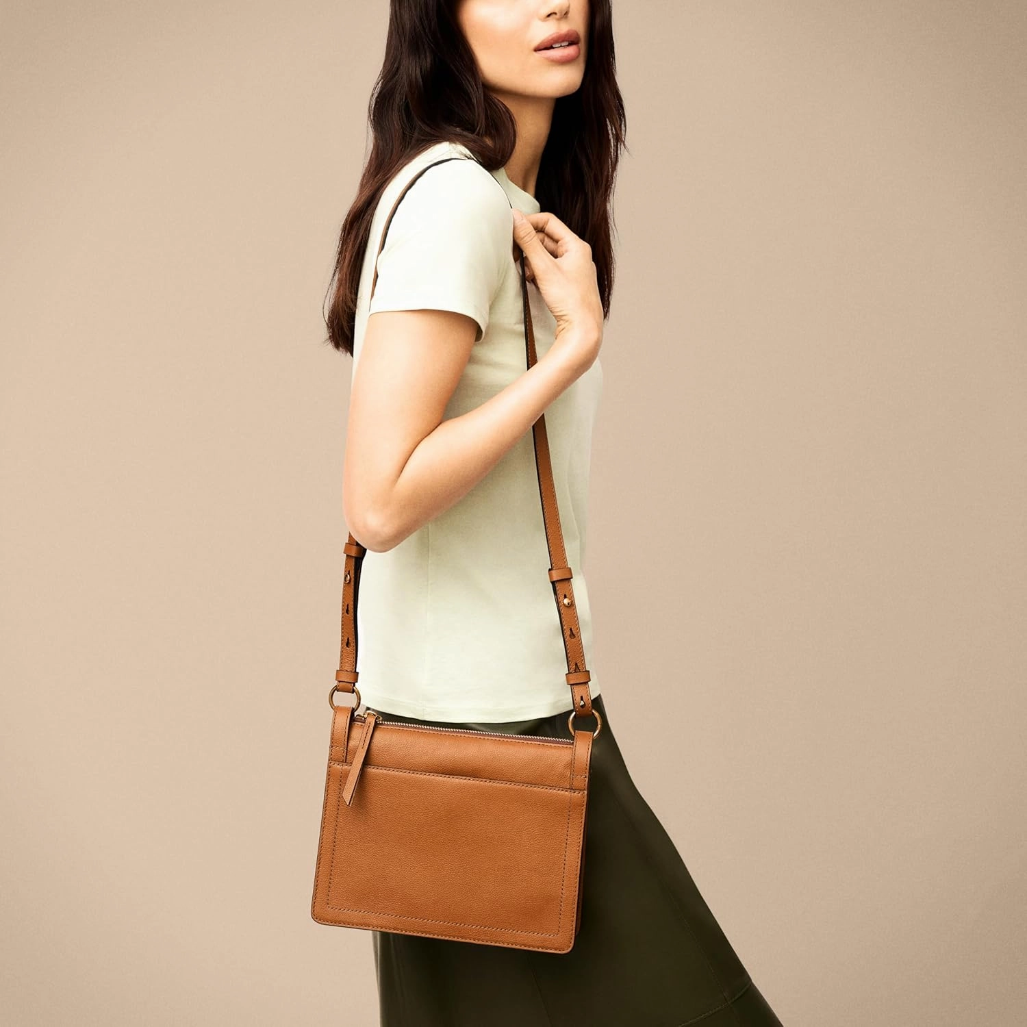 Fossil Women's Taryn Leather Crossbody Bag