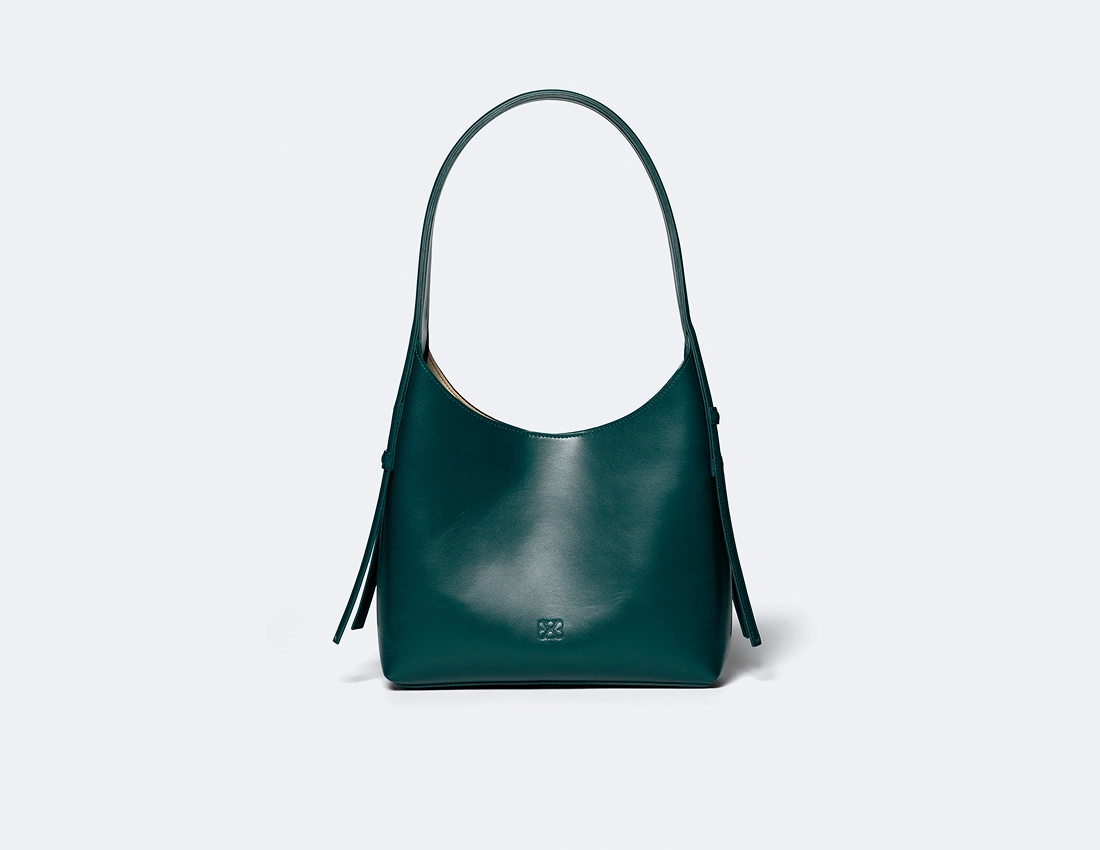 Frida Vegan Italian Grape Leather Shoulder Bag | Botanical