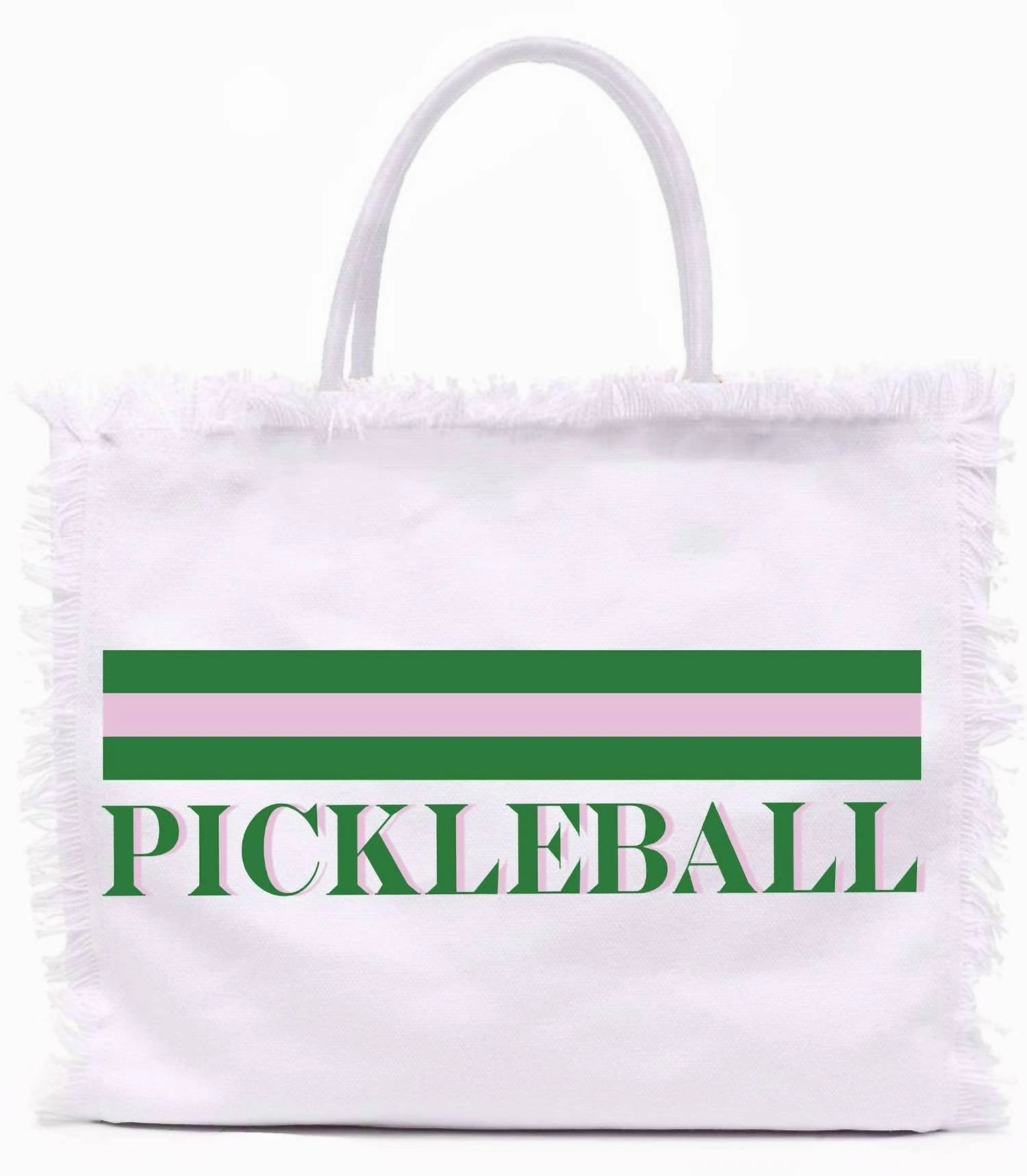 Fringe Tote In White