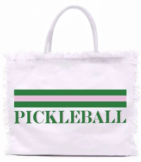 Fringe Tote In White