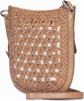 Frye Ella Mini Crossbody, Beige
