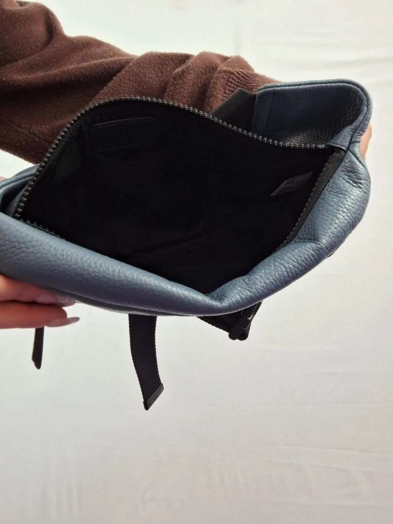 Furla Smokey Blue Cross Body Utility Bag