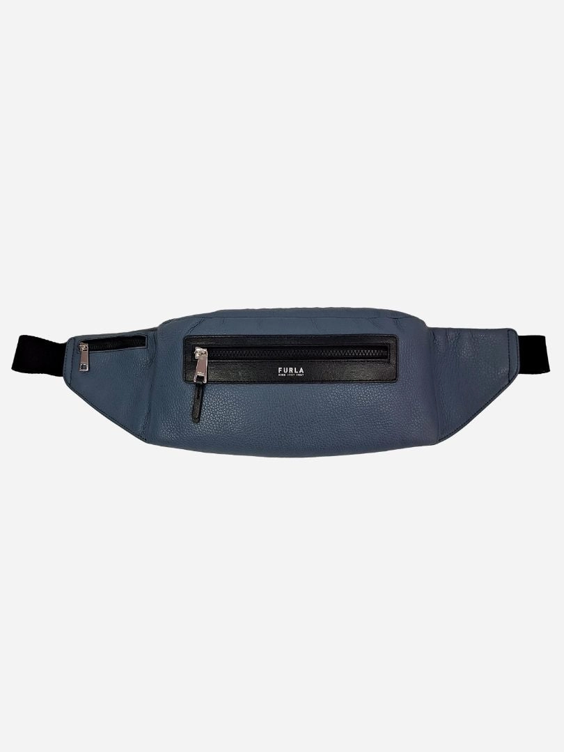 Furla Smokey Blue Cross Body Utility Bag