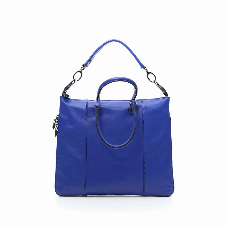 Gabs Italian Convertible & Expendable Leather Bag - Week M // Giraffa Black