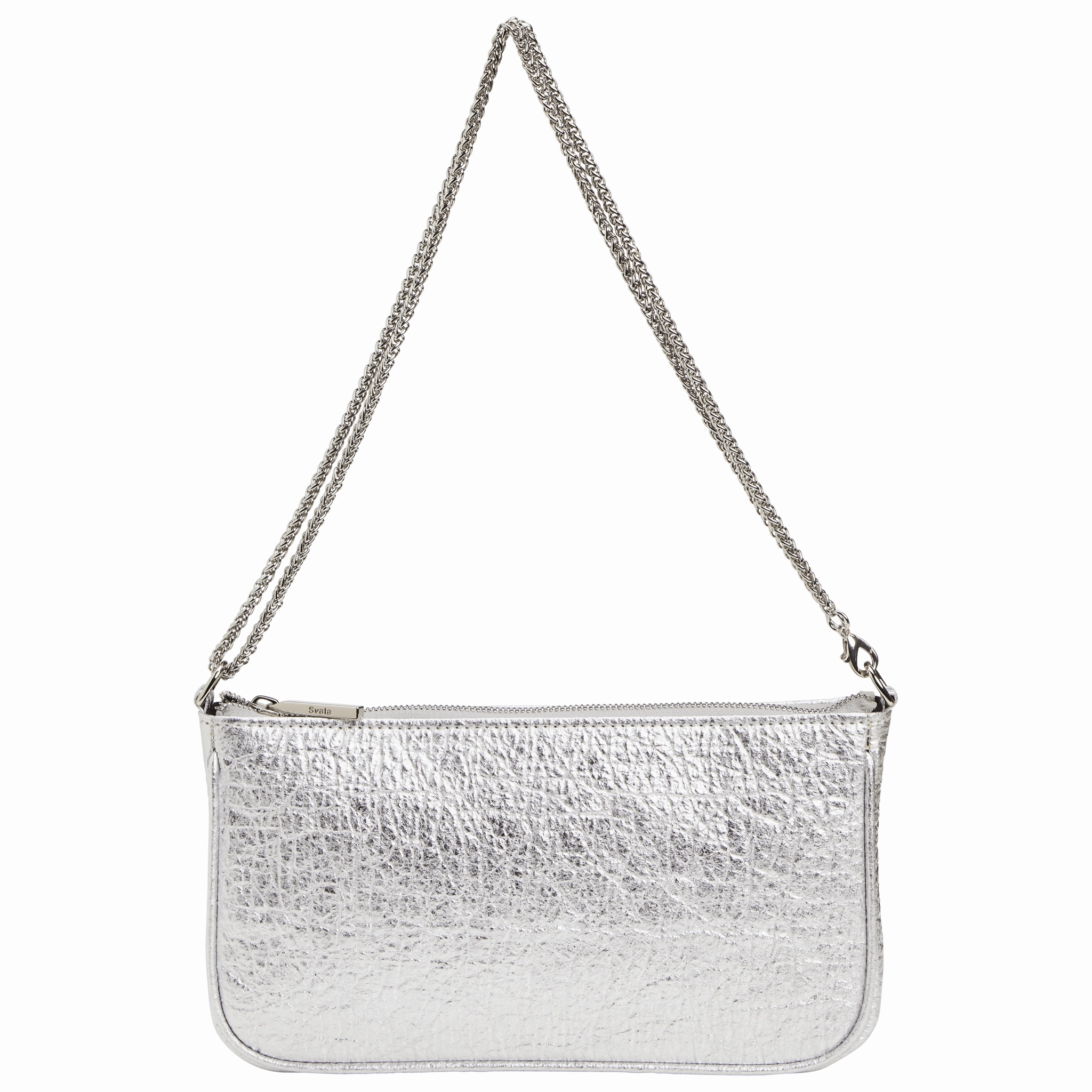 Gaia Piatex Vegan Shoulder Bag | Silver