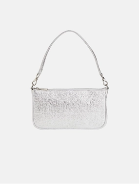 Gaia Piatex Vegan Shoulder Bag | Silver
