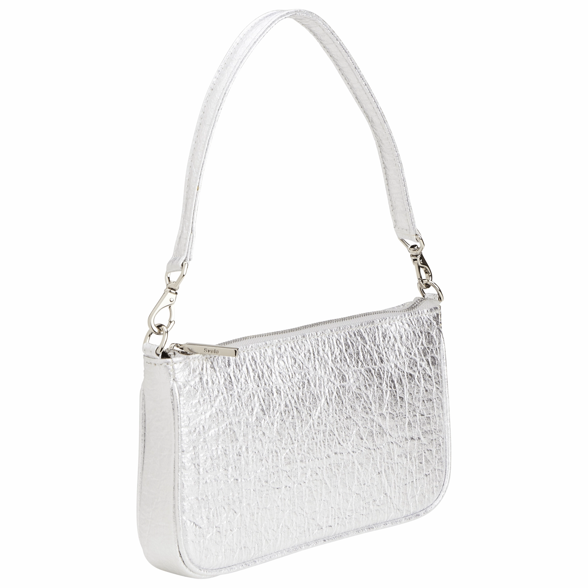 Gaia Piatex Vegan Shoulder Bag | Silver
