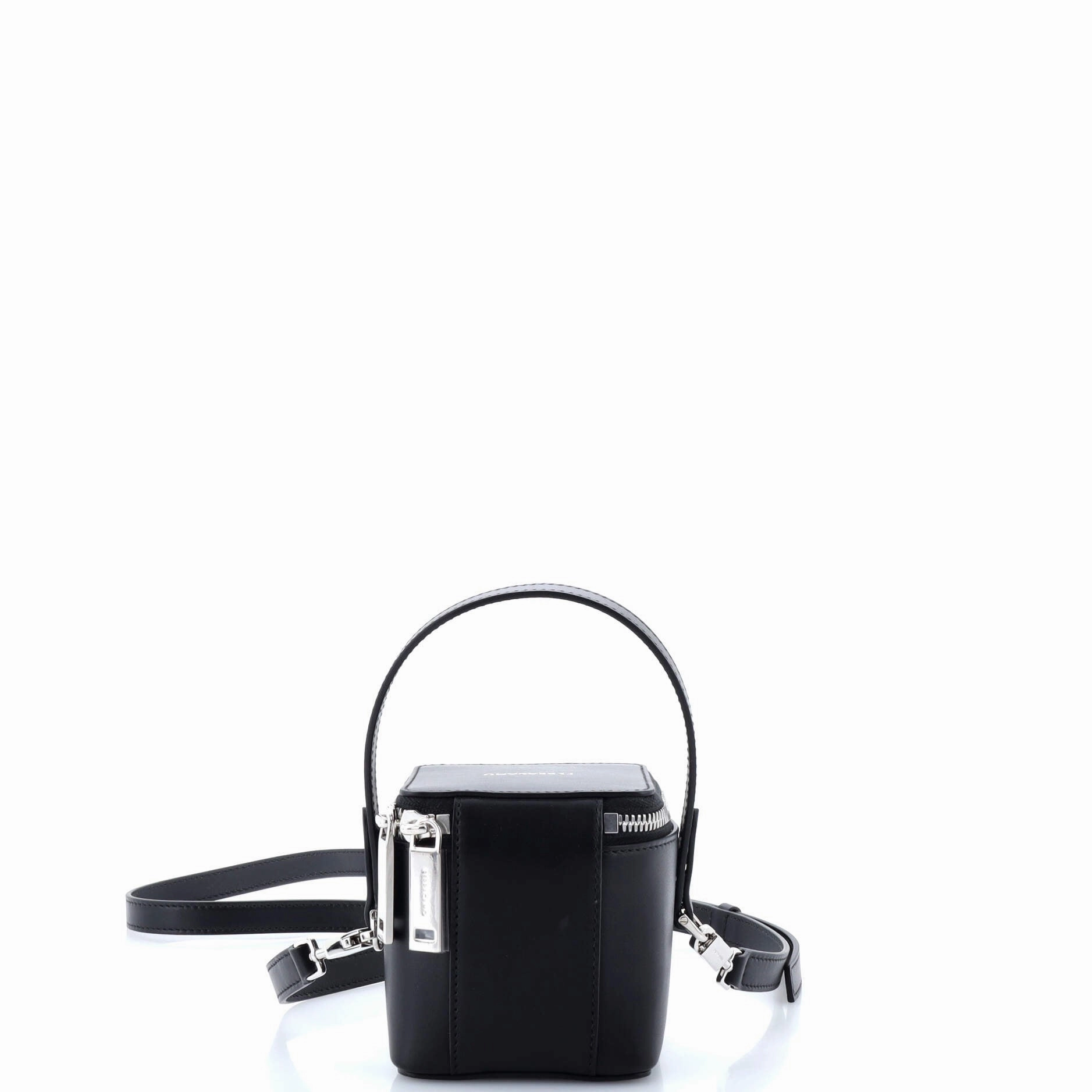 Gancicni Top Handle Vanity Case Leather Micro