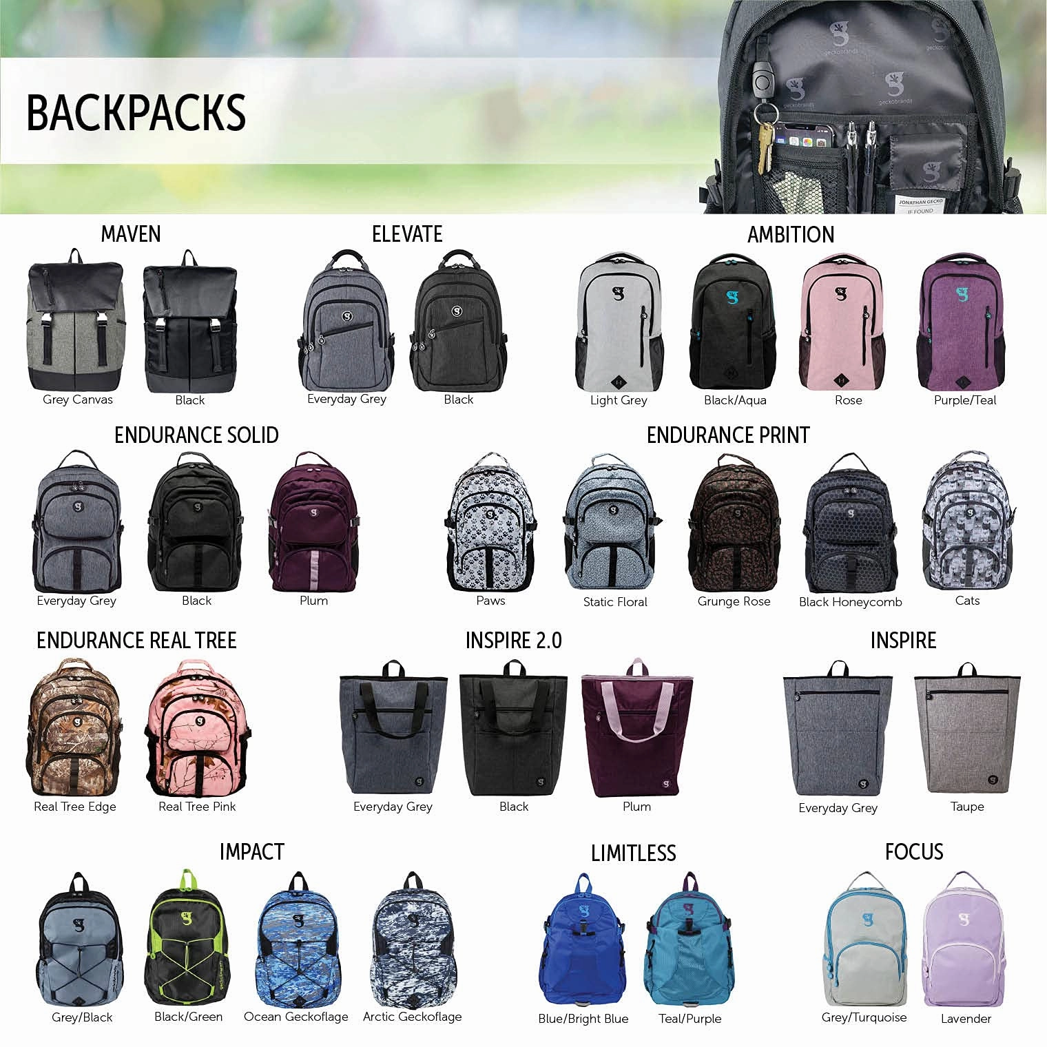 Geckobrands Impact Backpack