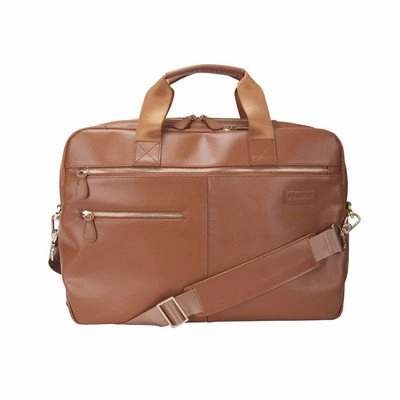 Genius Pack Luxe Leather Laptop Briefcase