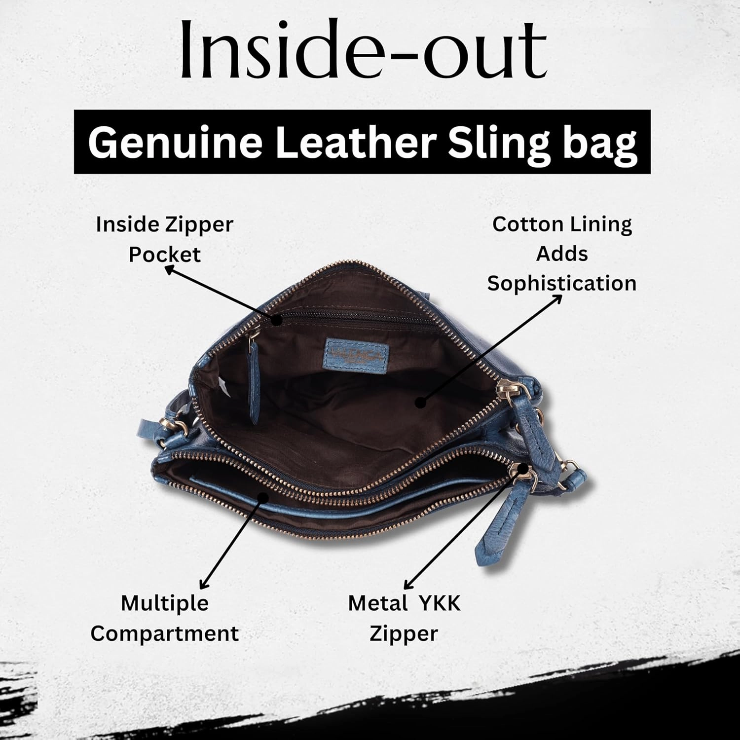 Genuine Italian Leather Boho Studded Crossbody Sling Bag - Stylish, Durable, & Perfect for Everyday Use for women