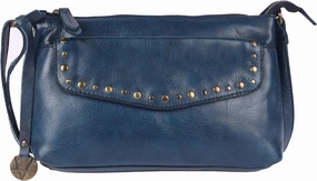 Genuine Italian Leather Boho Studded Crossbody Sling Bag - Stylish, Durable, & Perfect for Everyday Use for women