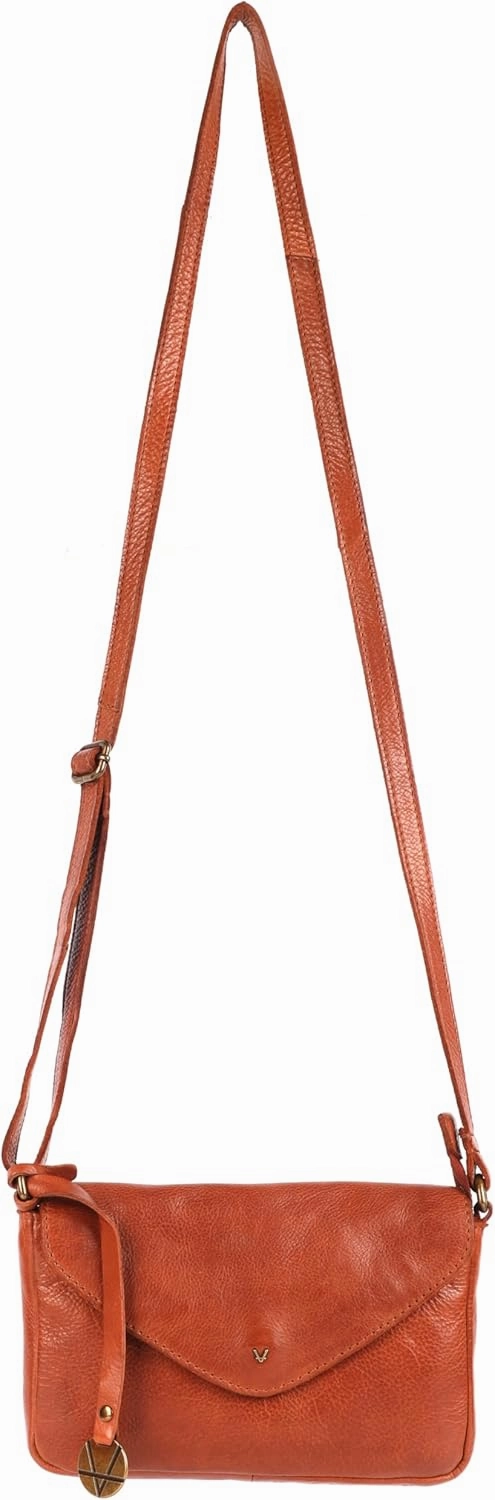 Genuine Italian Leather Small Crossbody Sling Bag RFID Protected Trendy Casual Office with Adjustable Strap