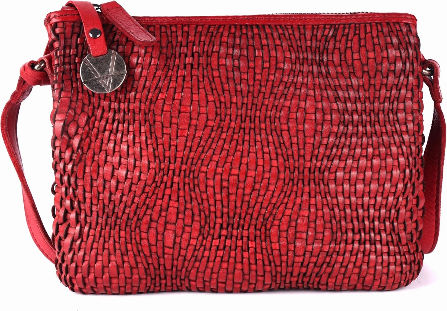Genuine Leather Crossbody Sling Bag for Women - Trendy Casual Office Bag with Adjustable Strap