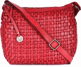 Genuine Leather Crossbody Sling Bag for Women, Purse for Women Trendy Casual Office Bag with Adjustable Strap