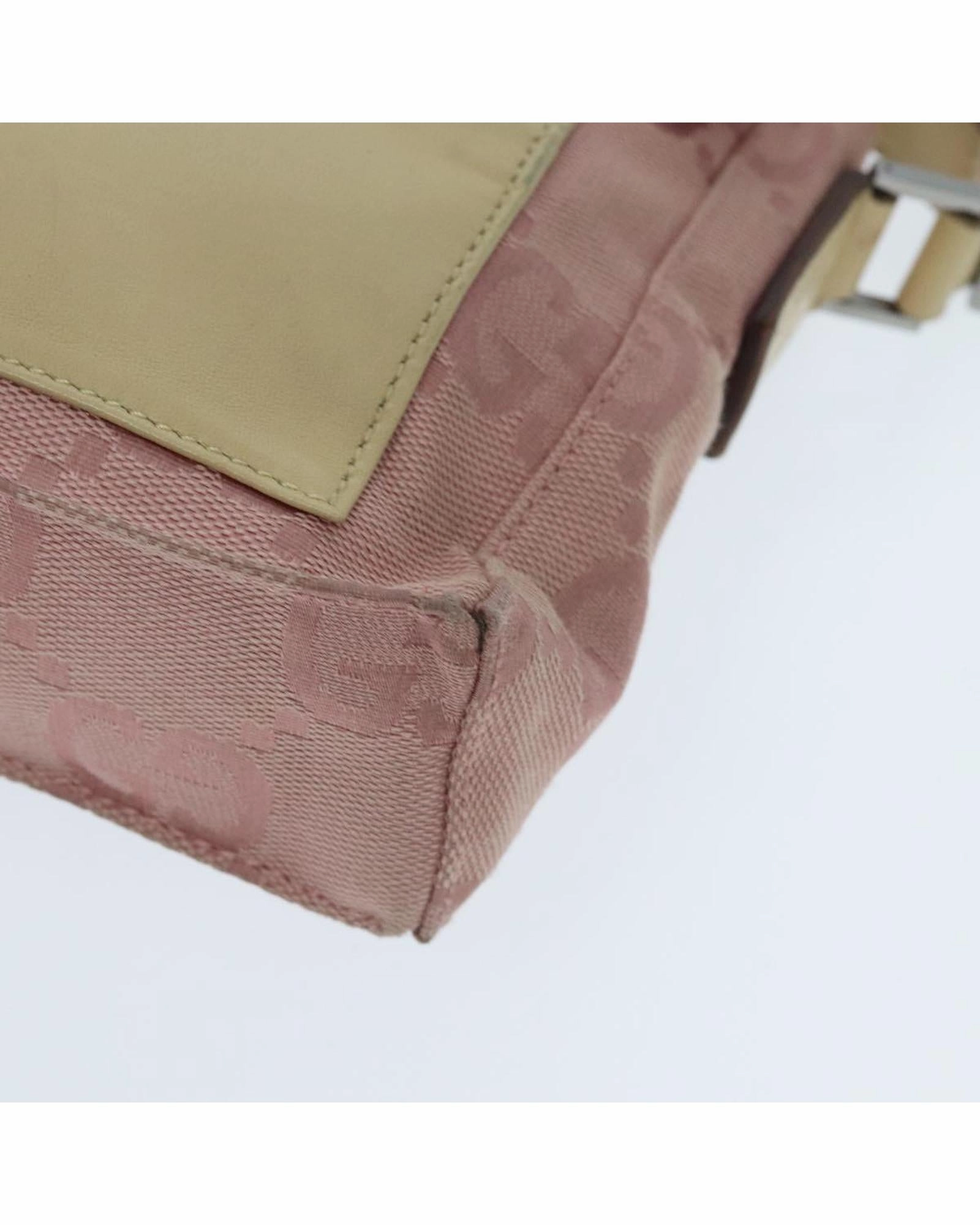 GG Canvas Shoulder Bag with Silver Accents