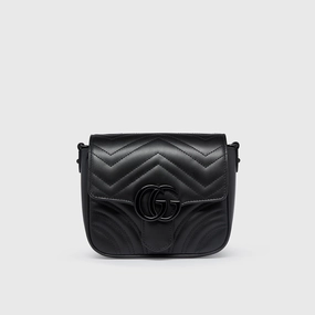 GG Marmont Matelass Mini Shoulder Bag in Black