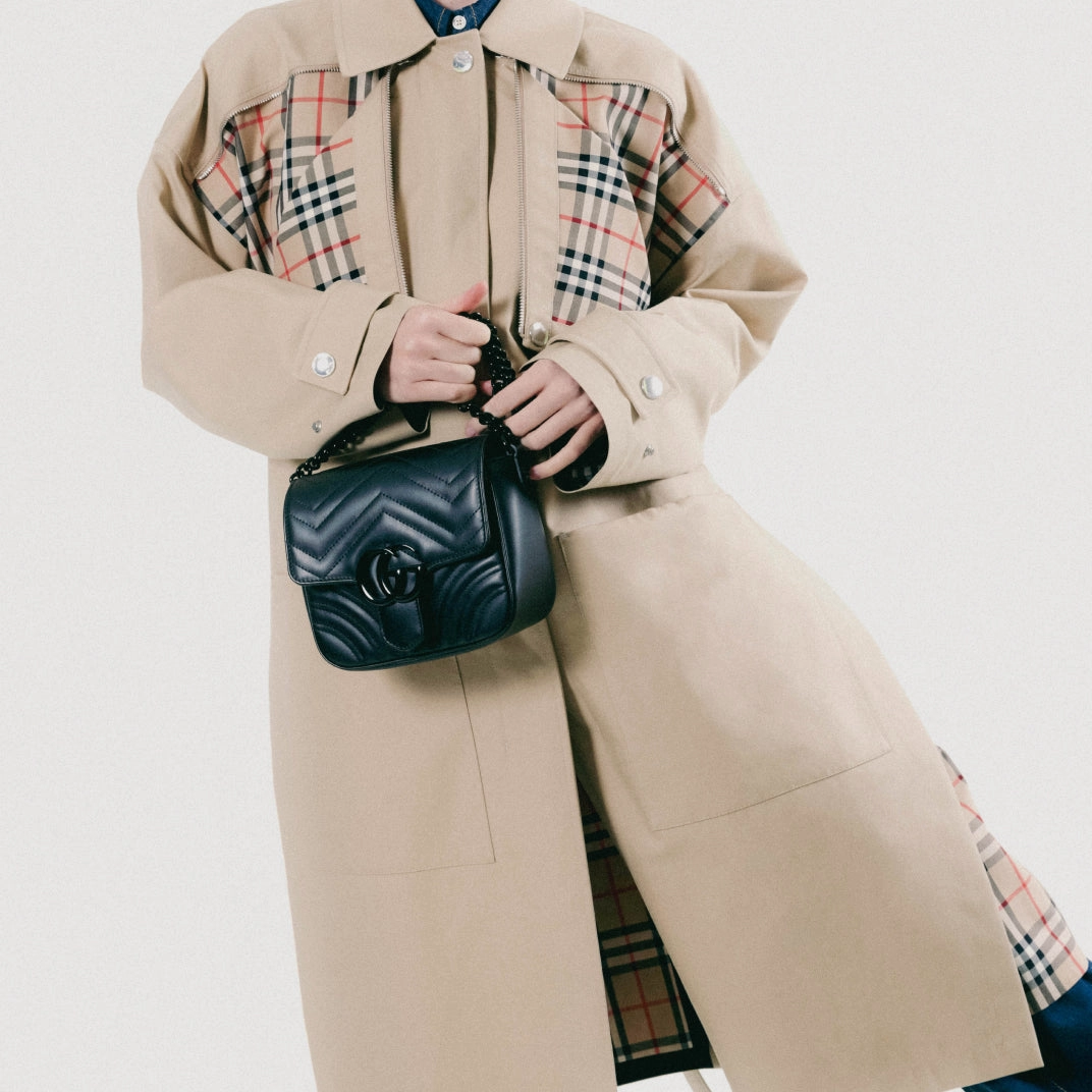 GG Marmont Matelass Mini Shoulder Bag in Black