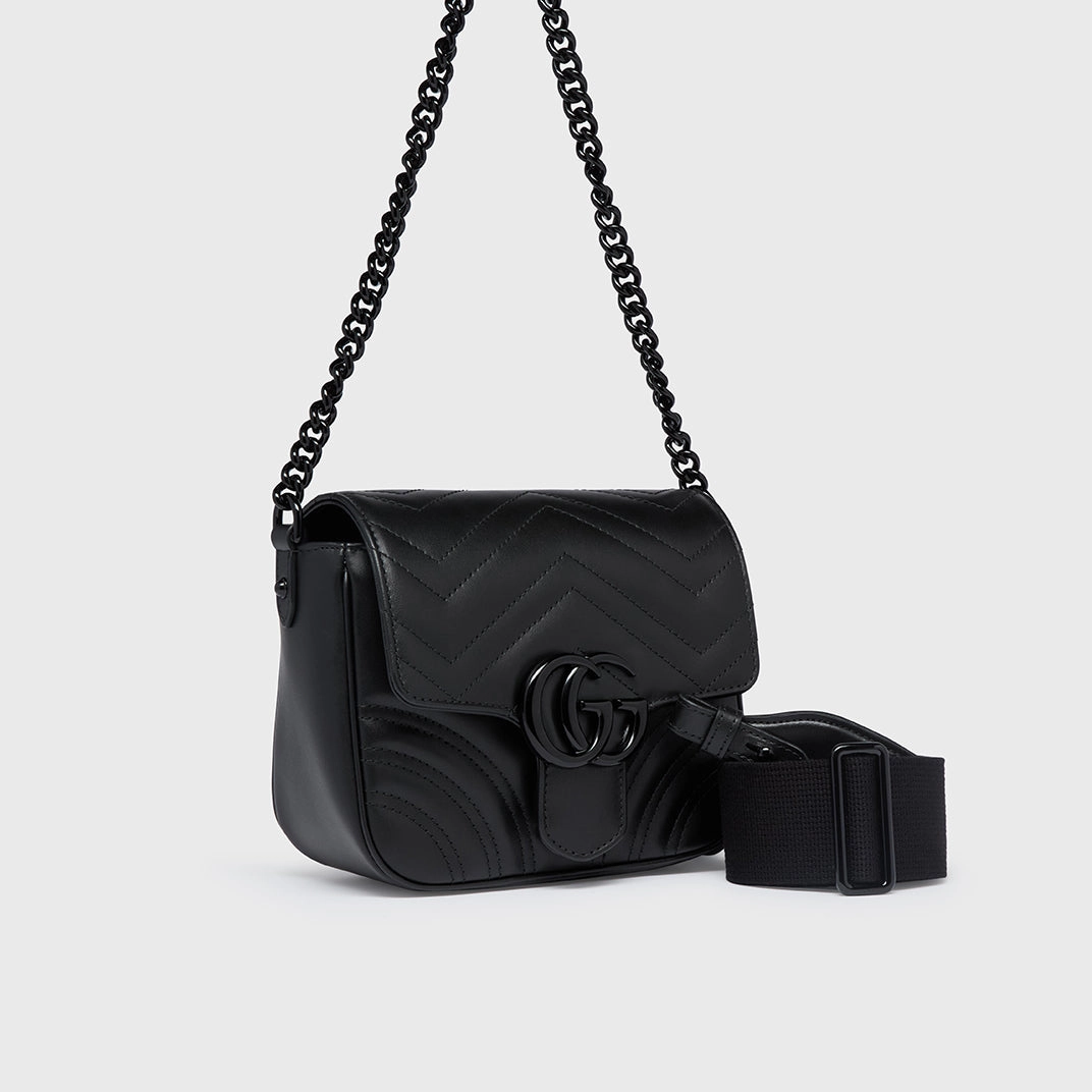 GG Marmont Matelass Mini Shoulder Bag in Black
