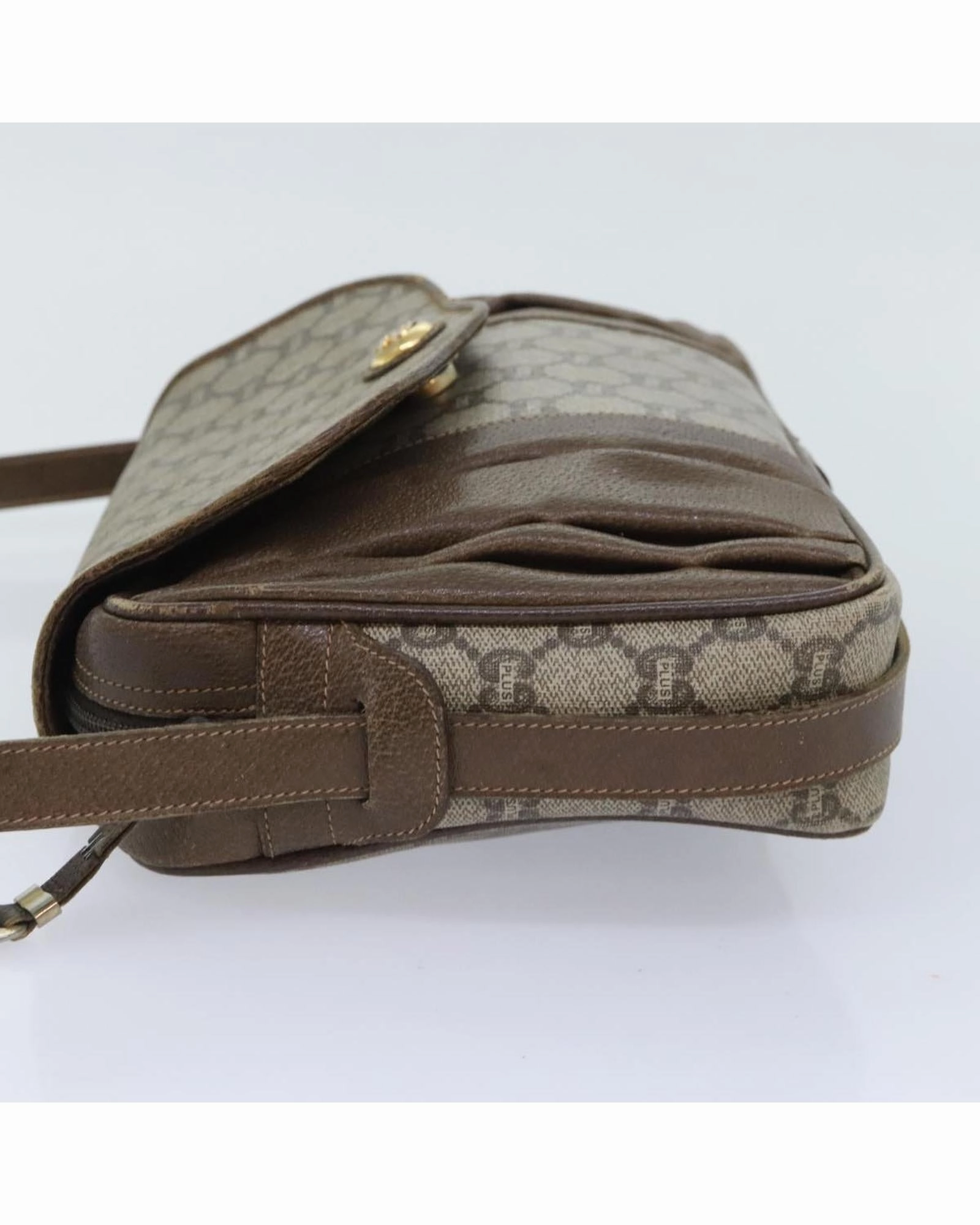 GG Plus Supreme PVC Leather Shoulder Bag
