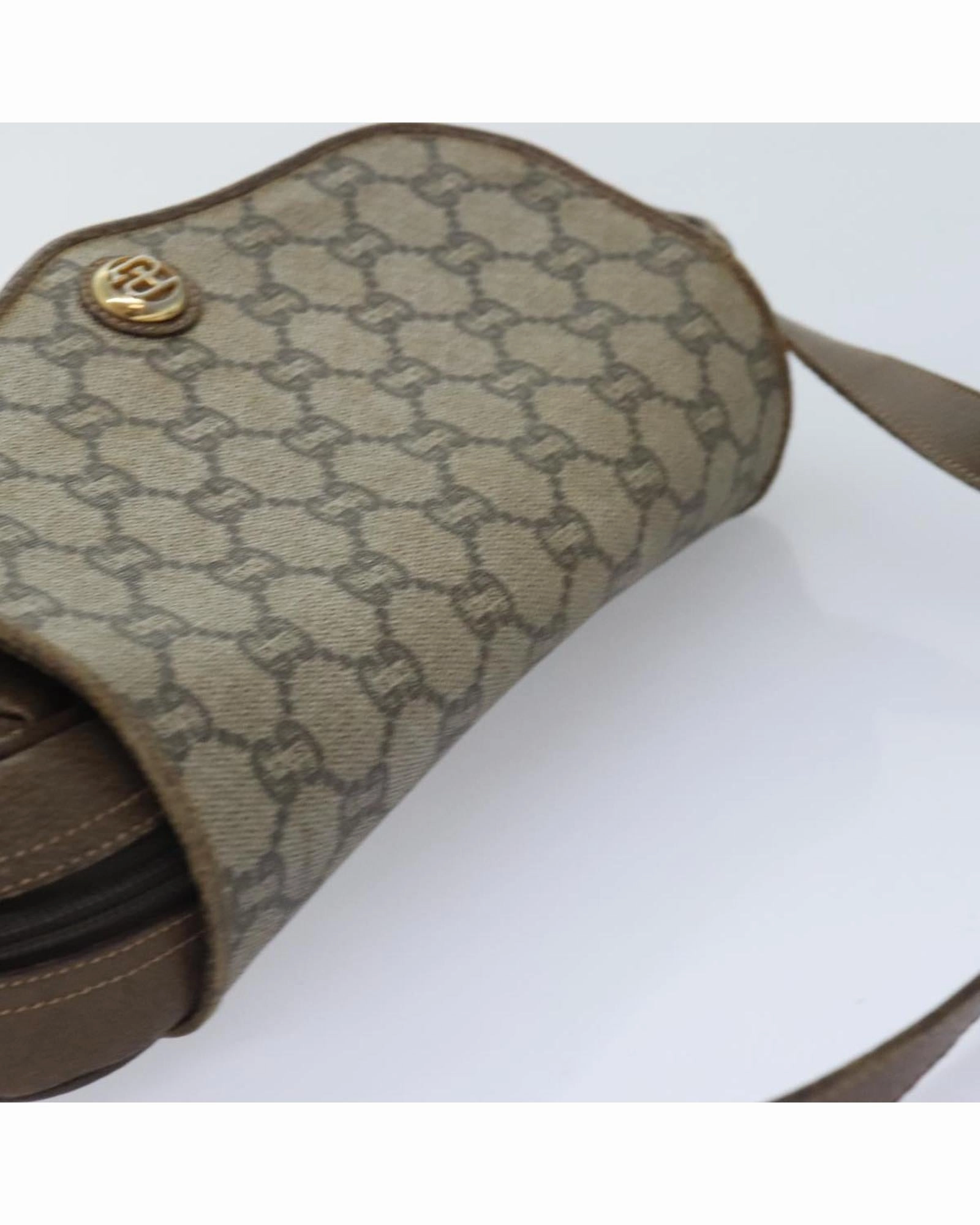 GG Plus Supreme PVC Leather Shoulder Bag