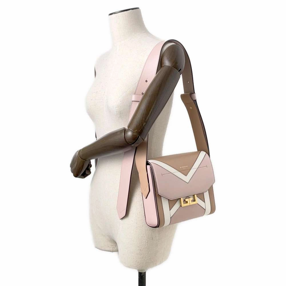 Givenchy Eden Small Shoulder Bag Pink/Brown/WhiteBB50BMB0RW-680 Leather