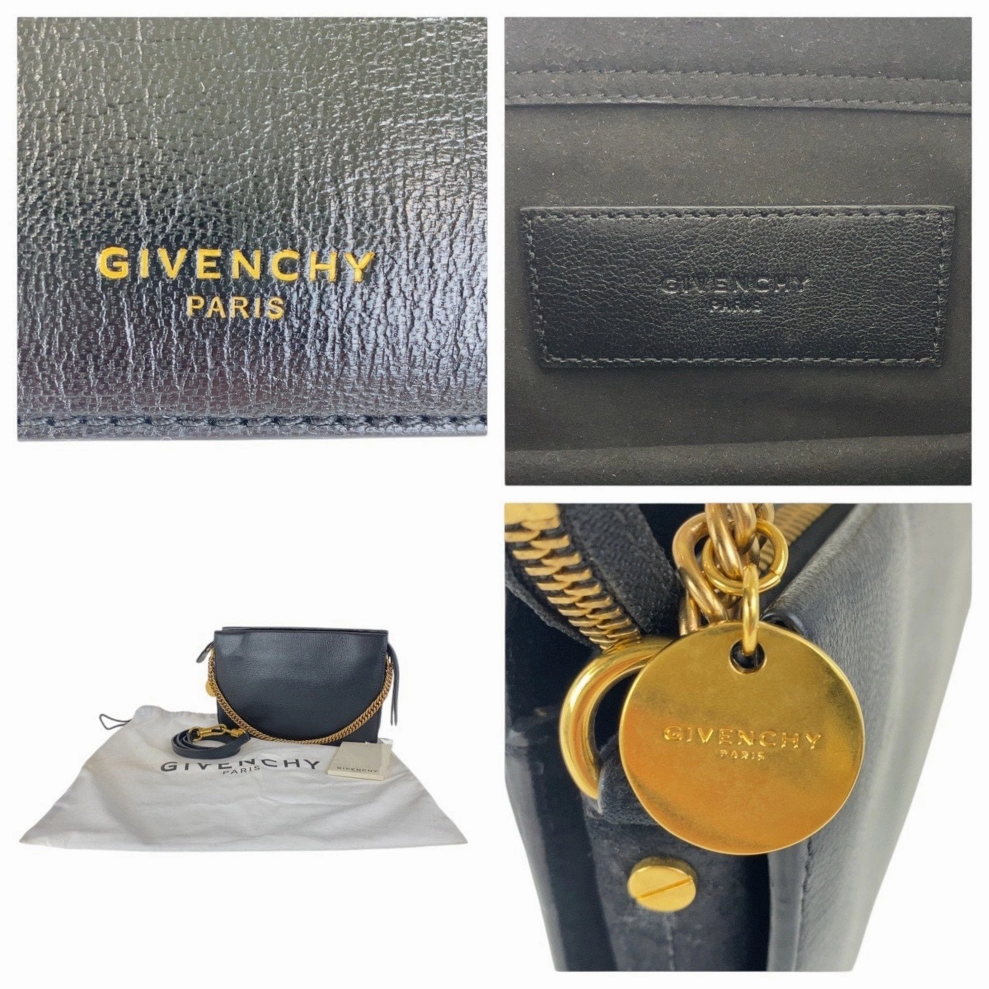 Givenchy Leather Handbag Shoulder Bag (Pre-Owned)