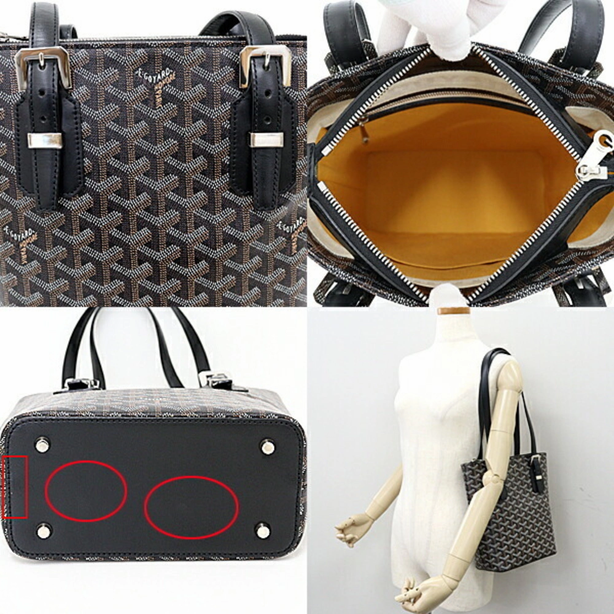 Goyard    Canvas Leather Shoulder Bag Tote Bag (Pre-Owned)