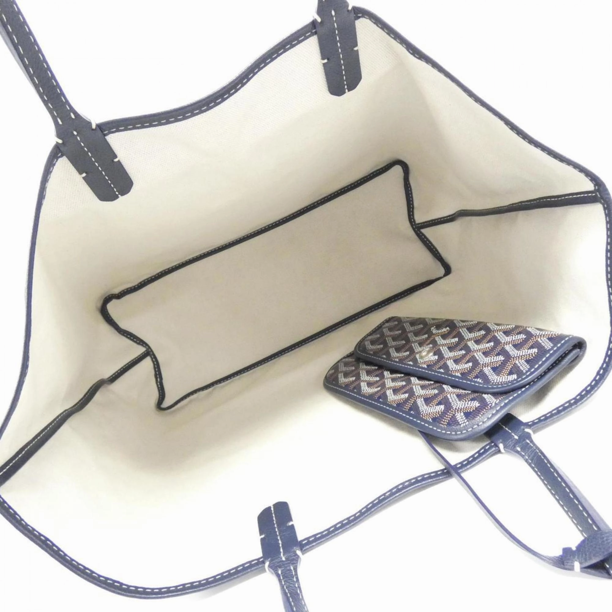 Goyard blue Navy Coated Canvas Tote Bag (Pre-Owned)