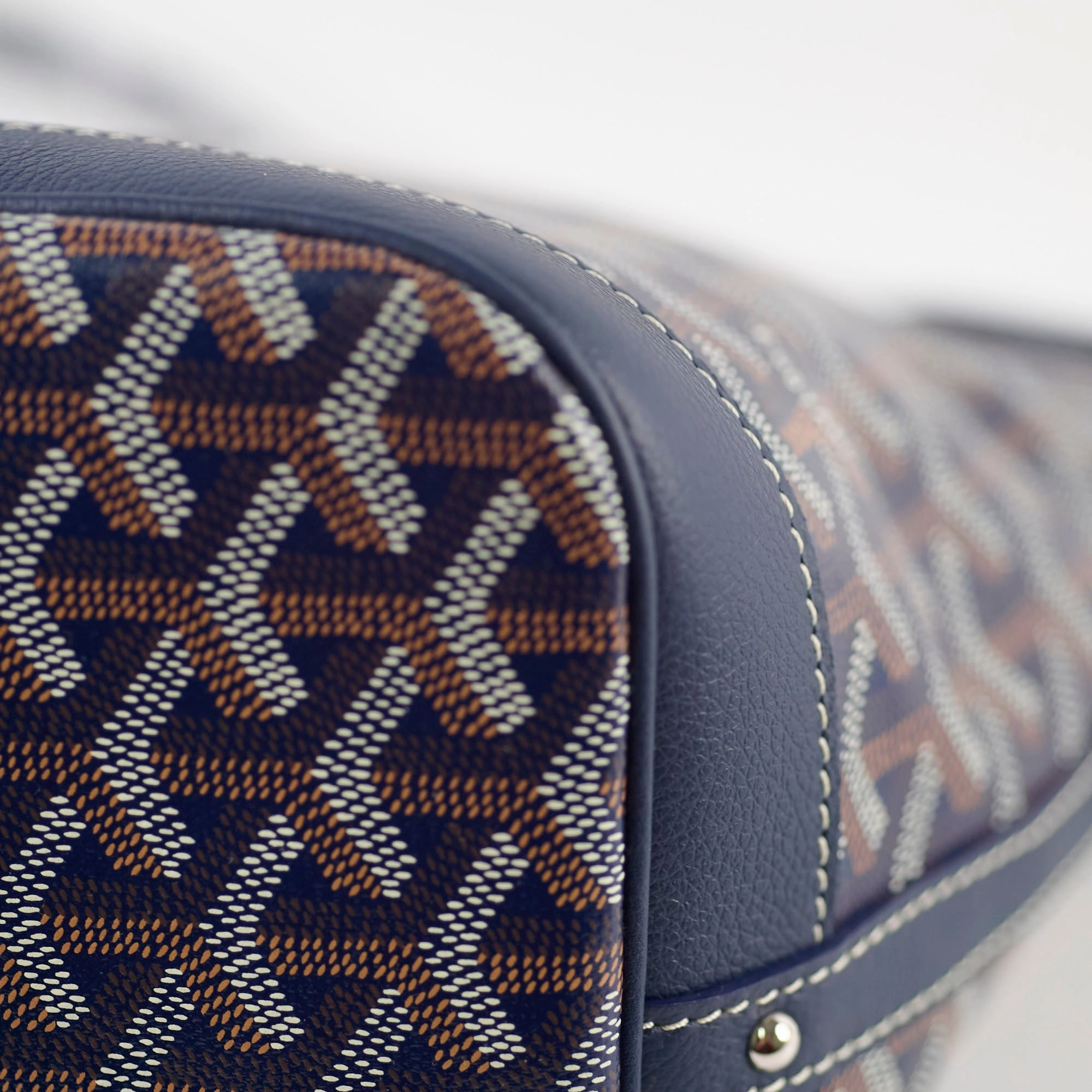 Goyard Petit Flot Bucket Bag Navy