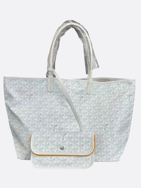 Goyard White St. Louis PM Tote Bag