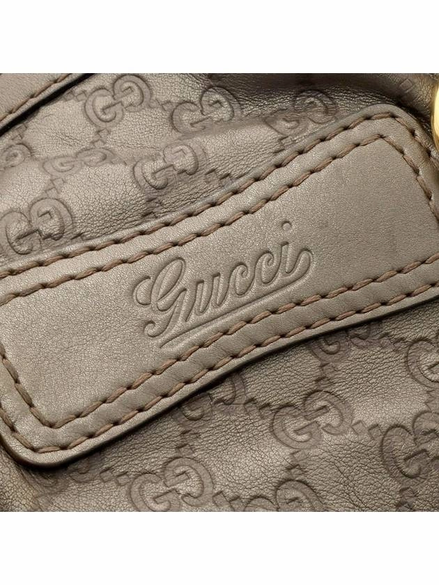 Gray GG logo jacquard leather gold Jackie shoulder bag 203546