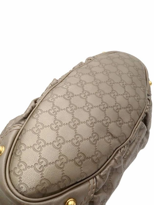 Gray GG logo jacquard leather gold Jackie shoulder bag 203546