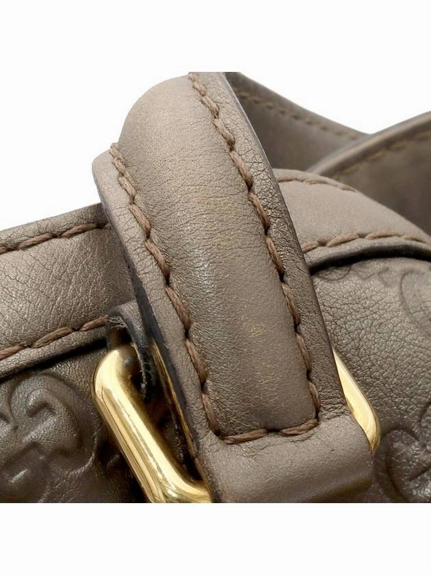 Gray GG logo jacquard leather gold Jackie shoulder bag 203546