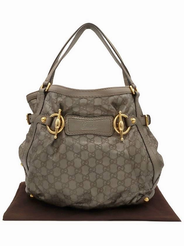 Gray GG logo jacquard leather gold Jackie shoulder bag 203546