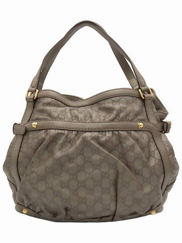 Gray GG logo jacquard leather gold Jackie shoulder bag 203546