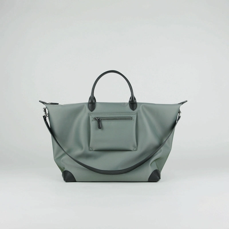 Gray Womens Nylon Shoulder Totes Gray Womens Nylon Shoulder Handbag Nylon Handbag Purse for Ladies