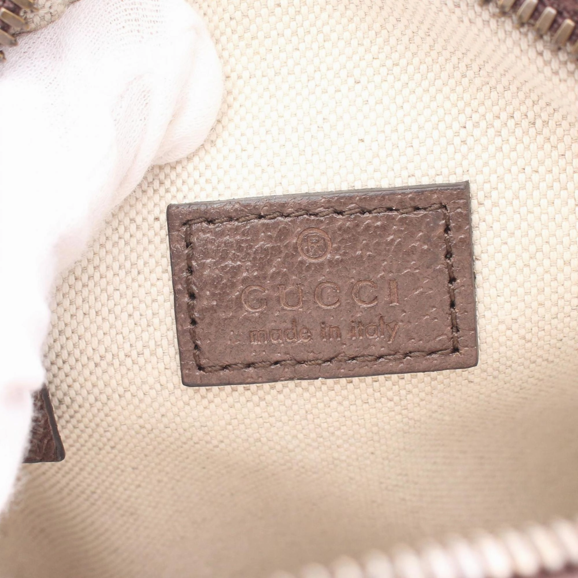 Gucci   Coated Canvas Leather Shoulder Bag (Pre-Owned)