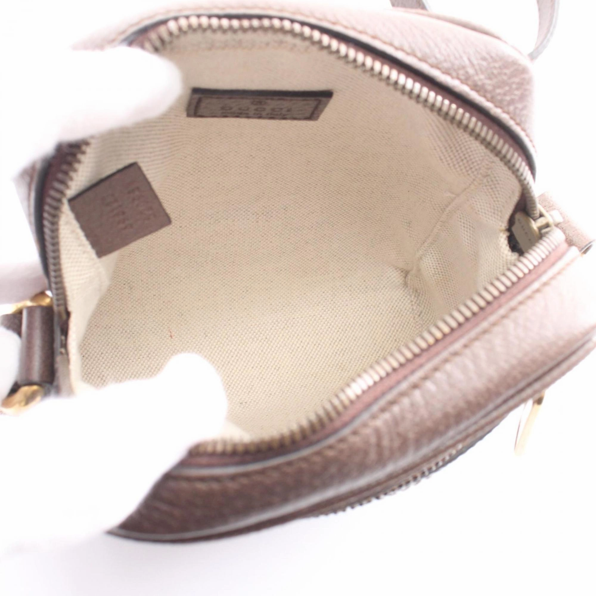 Gucci   Coated Canvas Leather Shoulder Bag (Pre-Owned)