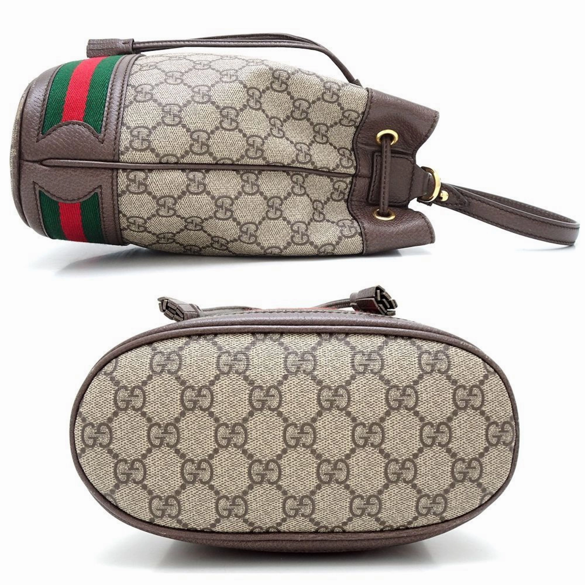 Gucci   Gg Supreme Leather Handbag Shoulder Bag (Pre-Owned)