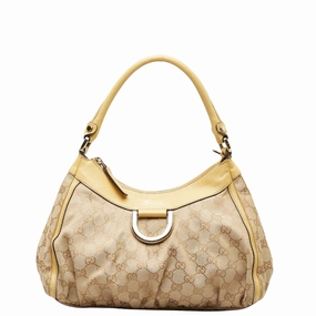 Gucci Abbey  Canvas Shoulder Bag ()