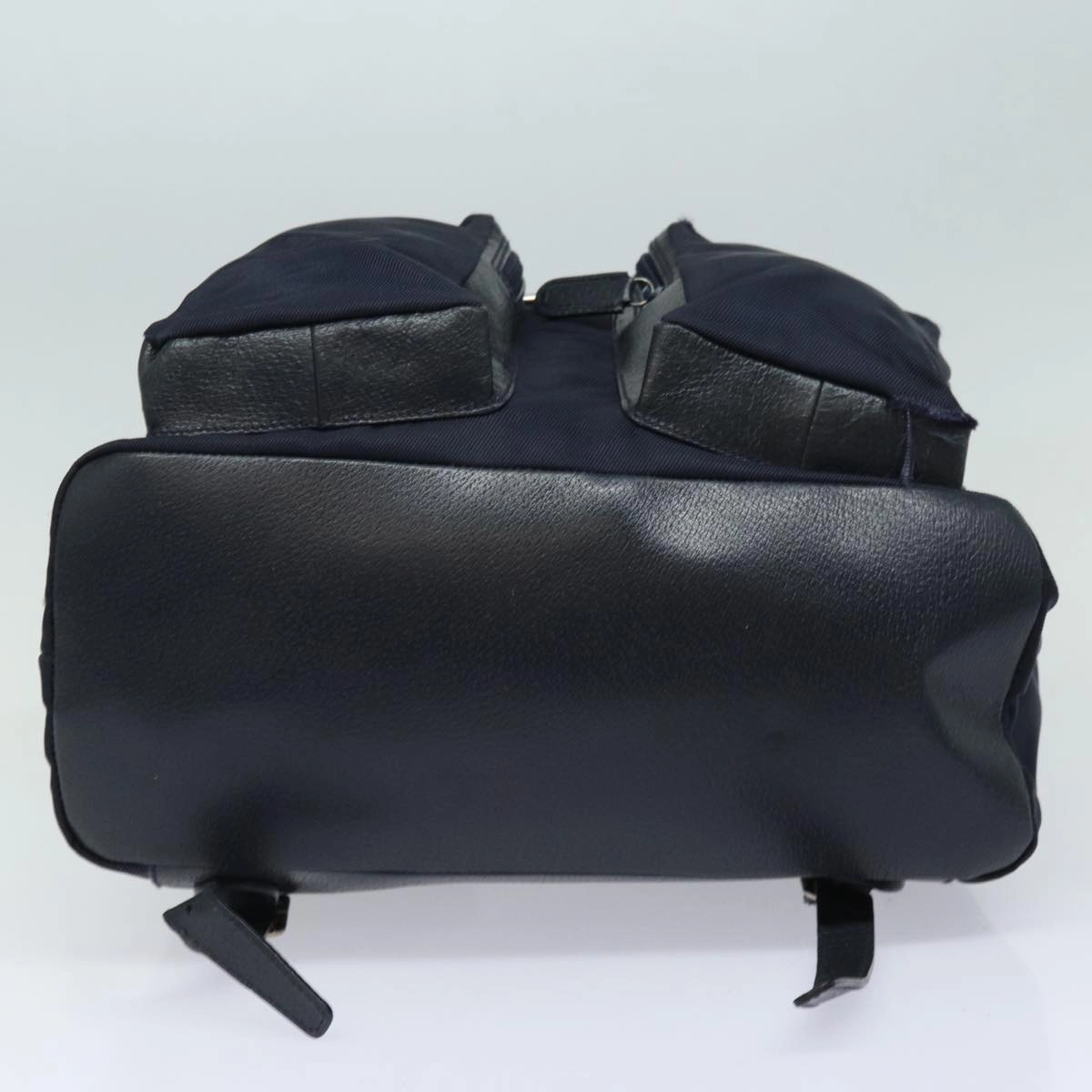GUCCI Backpack Nylon Leather Navy 019 2058 0173 5  75835