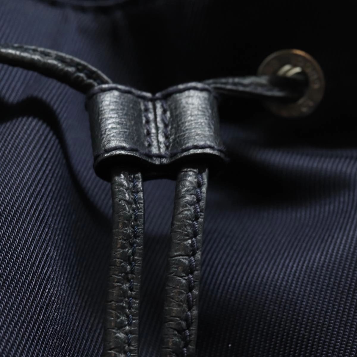 GUCCI Backpack Nylon Leather Navy 019 2058 0173 5  75835