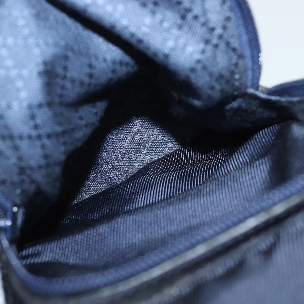 GUCCI Backpack Nylon Leather Navy 019 2058 0173 5  75835